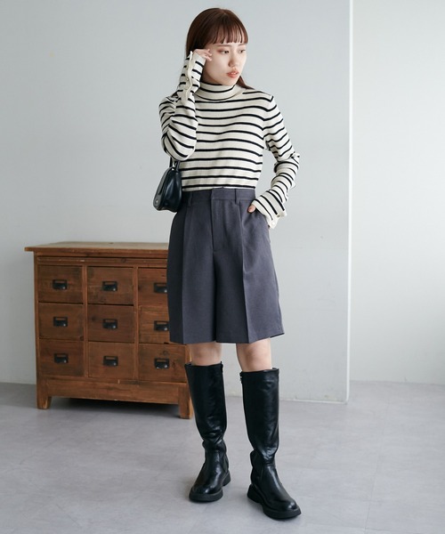 DISCOAT（ディスコート）の「ウールライクショートパンツ（その他パンツ・レディース・ベージュ/ブラック/グレー・FREE）」の12枚目の写真