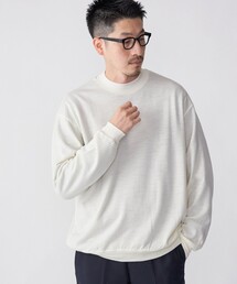 SHIPS | SHIPS: 〈抗菌消臭〉 ミルドウール ジャージー モックネック 長袖 ニットソー(Tシャツ/カットソー)