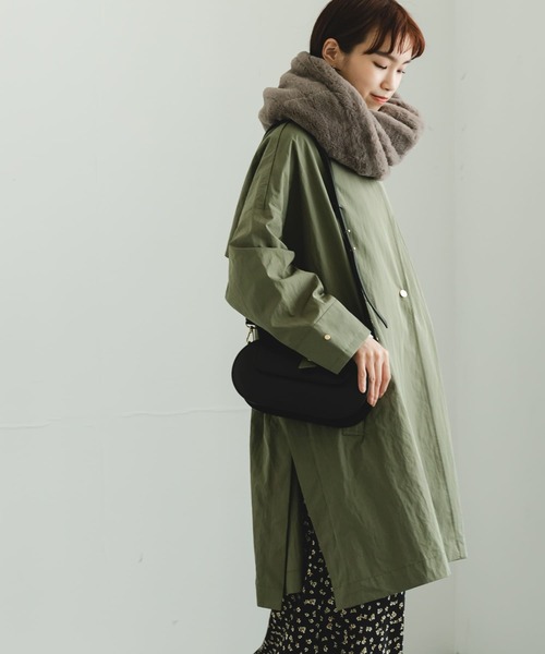 URBAN RESEARCH（アーバンリサーチ）の「ファースヌード（ネックウォーマー/スヌード・レディース・グレー系その他/アイボリー/チャコールグレー・FREE）」の18枚目の写真