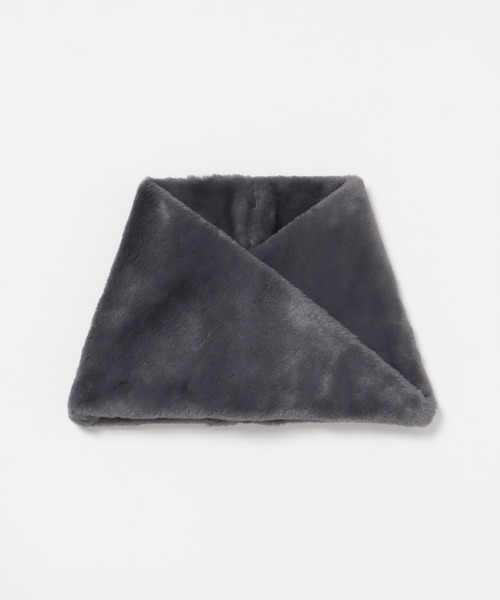 URBAN RESEARCH（アーバンリサーチ）の「ファースヌード（ネックウォーマー/スヌード・レディース・グレー系その他/アイボリー/チャコールグレー・FREE）」の21枚目の写真