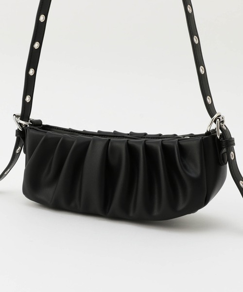 179/WG（イチナナキュウダブルジー）の「ギャザーショルダーBAG（ショルダーバッグ・レディース・オフホワイト/グリーン/ブラック・FREE）」の6枚目の写真