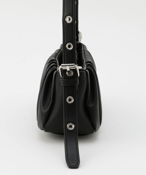 179/WG（イチナナキュウダブルジー）の「ギャザーショルダーBAG（ショルダーバッグ・レディース・オフホワイト/グリーン/ブラック・FREE）」の7枚目の写真