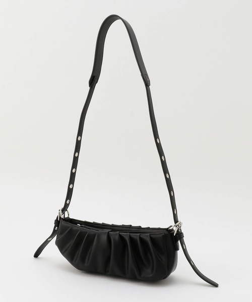 179/WG（イチナナキュウダブルジー）の「ギャザーショルダーBAG（ショルダーバッグ・レディース・オフホワイト/グリーン/ブラック・FREE）」の9枚目の写真