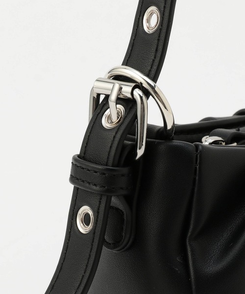 179/WG（イチナナキュウダブルジー）の「ギャザーショルダーBAG（ショルダーバッグ・レディース・オフホワイト/グリーン/ブラック・FREE）」の11枚目の写真