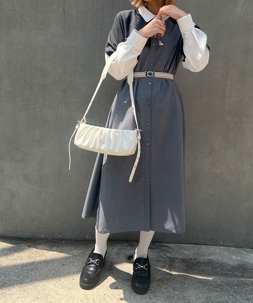 179/WG（イチナナキュウダブルジー）の「ギャザーショルダーBAG（ショルダーバッグ・レディース・オフホワイト/グリーン/ブラック・FREE）」の20枚目の写真