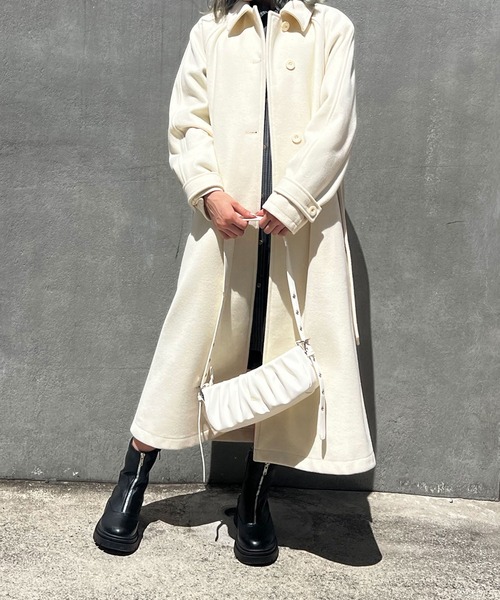 179/WG（イチナナキュウダブルジー）の「ギャザーショルダーBAG（ショルダーバッグ・レディース・オフホワイト/グリーン/ブラック・FREE）」の22枚目の写真