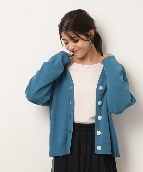 ドレス用カーディガン DRESKIP（ドレスキップ）の「◇洗えるもちもちVネックボックス