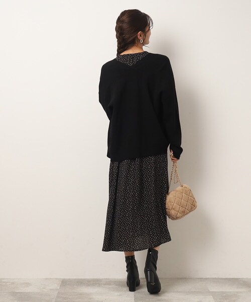 DRESKIP（ドレスキップ）の「◆洗えるもちもちVネックボックスカーディガン（カーディガン/ボレロ・レディース・ブルー/サンドベージュ/オレンジ/ブラック・02/03）」の19枚目の写真