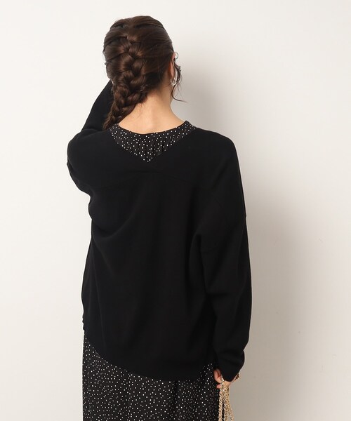 DRESKIP（ドレスキップ）の「◆洗えるもちもちVネックボックスカーディガン（カーディガン/ボレロ・レディース・ブルー/サンドベージュ/オレンジ/ブラック・02/03）」の21枚目の写真