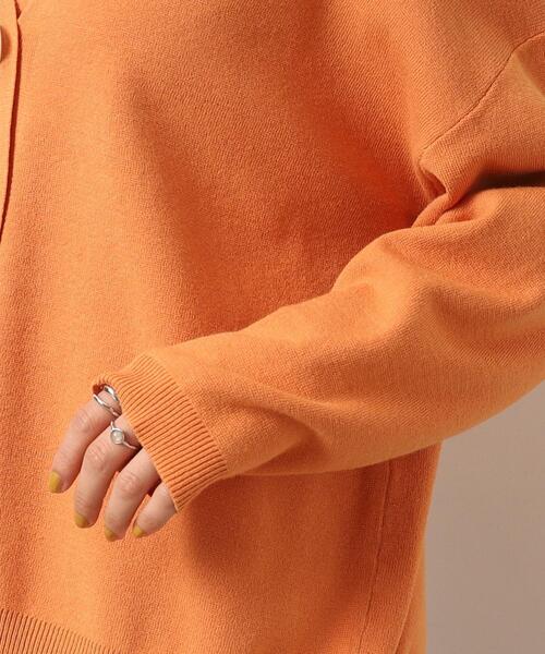 DRESKIP（ドレスキップ）の「◆洗えるもちもちVネックボックスカーディガン（カーディガン/ボレロ・レディース・ブルー/サンドベージュ/オレンジ/ブラック・02/03）」の10枚目の写真