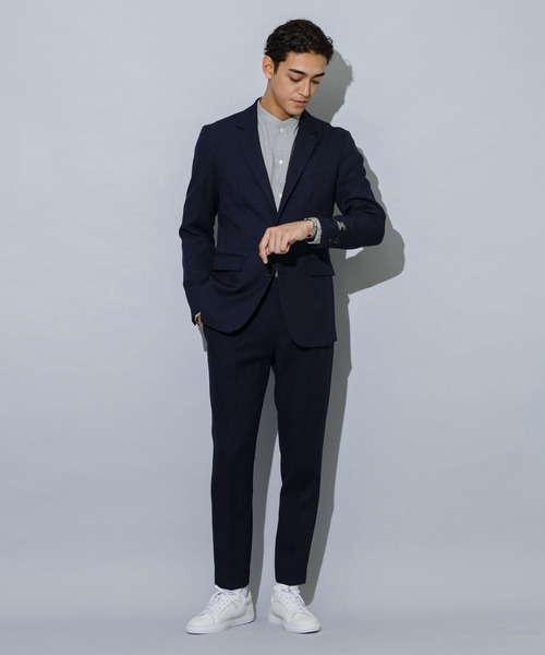 NANO universe（ナノユニバース）の「「Damerino」フレキシブルツイル セットアップ（セットアップ・メンズ・ダークネイビー/トップグレー/ブラウン・S/L/XL/M）」の17枚目の写真