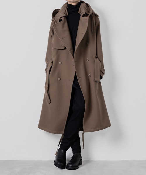 MILITARY TRENCH HOOD COAT（トレンチコート）｜ato（アトウ）の