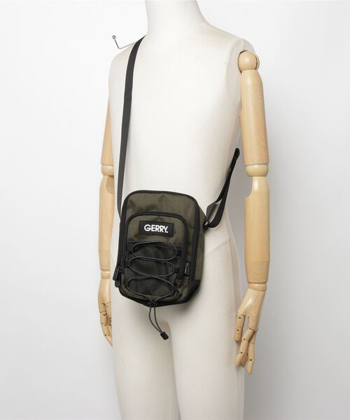 GERRY（ジェリー）の「【GERRY/ジェリー】CORDURA ワンポイント ミニショルダーバッグ（ボディバッグ/ウエストポーチ・メンズ・カーキ/ブラック・FREE）」の20枚目の写真