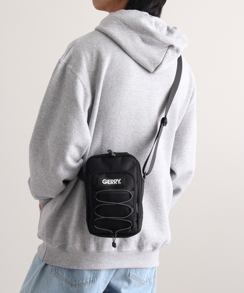 GERRY（ジェリー）の「【GERRY/ジェリー】CORDURA ワンポイント ミニショルダーバッグ（ボディバッグ/ウエストポーチ・メンズ・カーキ/ブラック・FREE）」の3枚目の写真