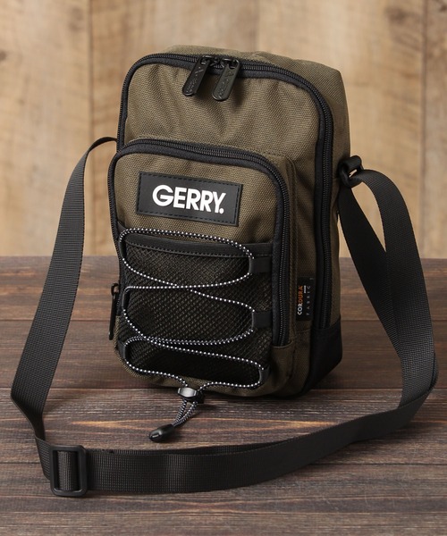 GERRY（ジェリー）の「【GERRY/ジェリー】CORDURA ワンポイント ミニショルダーバッグ（ボディバッグ/ウエストポーチ・メンズ・カーキ/ブラック・FREE）」の6枚目の写真
