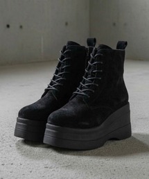 LOVEHUNTER/+8cm 軽量 厚底 トリプルソール ユニセックス ラウンドトゥショートブーツ(1617/1618/1619)