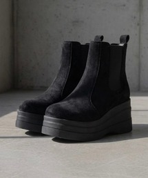 LOVEHUNTER/+8cm 軽量 厚底 トリプルソール ユニセックス ラウンドトゥショートブーツ(1617/1618/1619)
