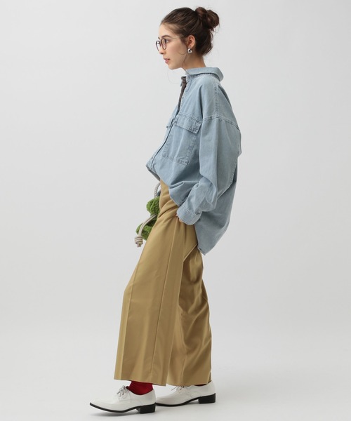 saloon(サルーン)の「SALOON(サルーン)/センタープレスパンツ(その他パンツ・レディース・ベージュ/ブラック/カーキ・MEDIUM/SMALL)」の18枚目の写真
