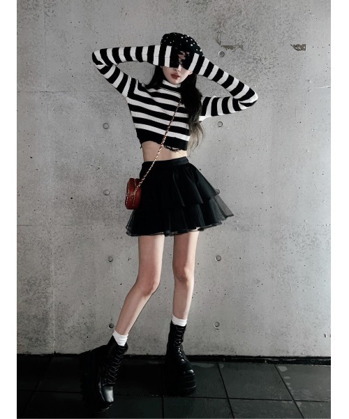 Darich（ダーリッチ）の「ティアードチュールミニスカート