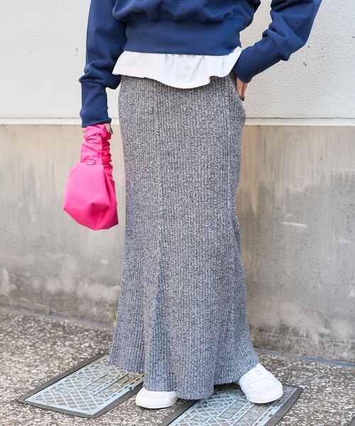 FREAK'S STORE（フリークスストア）の「杢 リブ マーメイドスカート