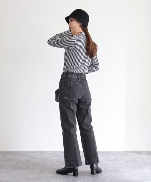 fredy emue（フレディエミュ）の「パール釦リブハイネックプルオーバー（Tシャツ/カットソー・レディース・ブラック/グレー/オフホワイト/ホワイト系その他4・38）」の20枚目の写真