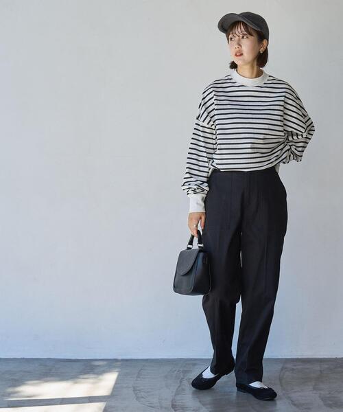 coen（コーエン）の「バックサテンベイカーパンツ（カーゴパンツ・レディース・オリーブ/ブラック・S/M/L）」の6枚目の写真