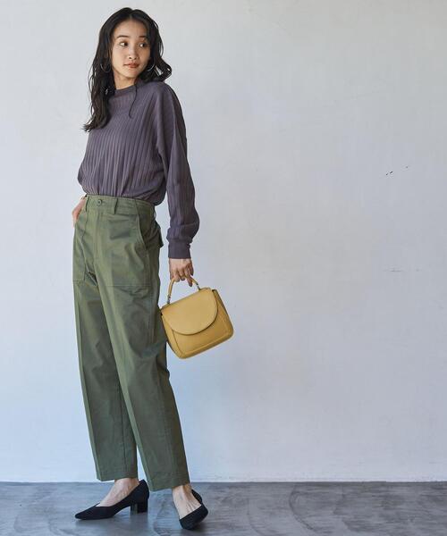 coen（コーエン）の「バックサテンベイカーパンツ（カーゴパンツ・レディース・オリーブ/ブラック・S/M/L）」の17枚目の写真