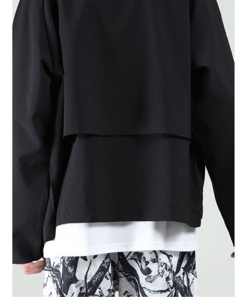 semantic design（セマンティックデザイン）の「セマンティックデザイン ビッグラぺル ルーズ ダブルジャケット（テーラードジャケット・メンズ・ブラック/ベージュ・LARGE/X-LARGE/MEDIUM）」の8枚目の写真