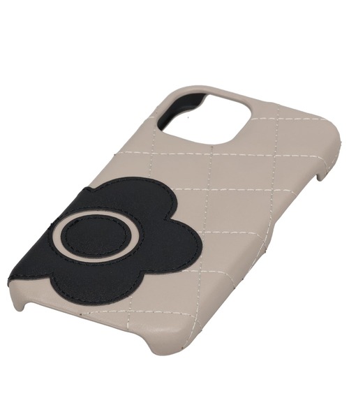 MARY QUANT】キルトレザーシェルケース iPhone 15/ iPhone 14