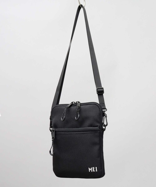 MEI（メイ）の「軽量 ポリエステル 縦型 ミニショルダー（ショルダーバッグ・メンズ・ブラック・FREE）」の4枚目の写真