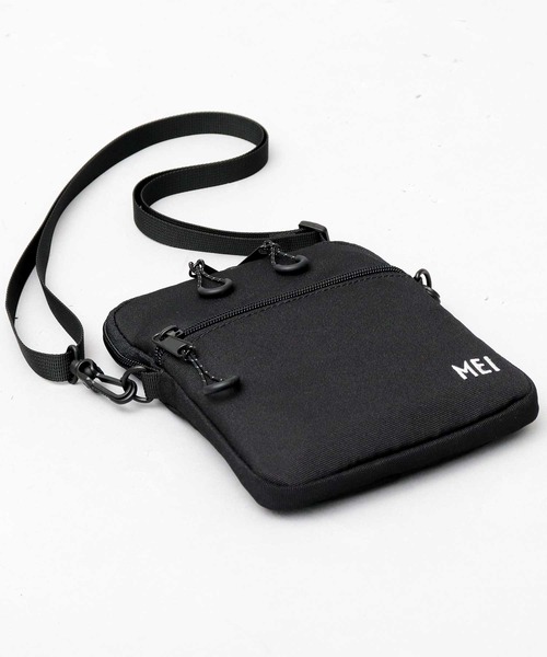 MEI（メイ）の「軽量 ポリエステル 縦型 ミニショルダー（ショルダーバッグ・メンズ・ブラック・FREE）」の2枚目の写真