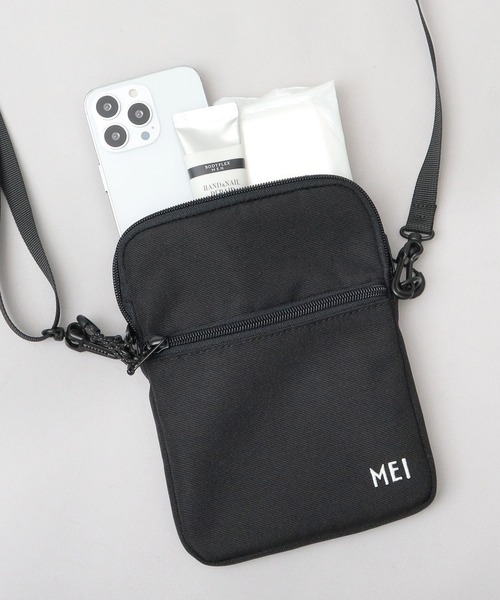 MEI（メイ）の「軽量 ポリエステル 縦型 ミニショルダー（ショルダーバッグ・メンズ・ブラック・FREE）」の12枚目の写真