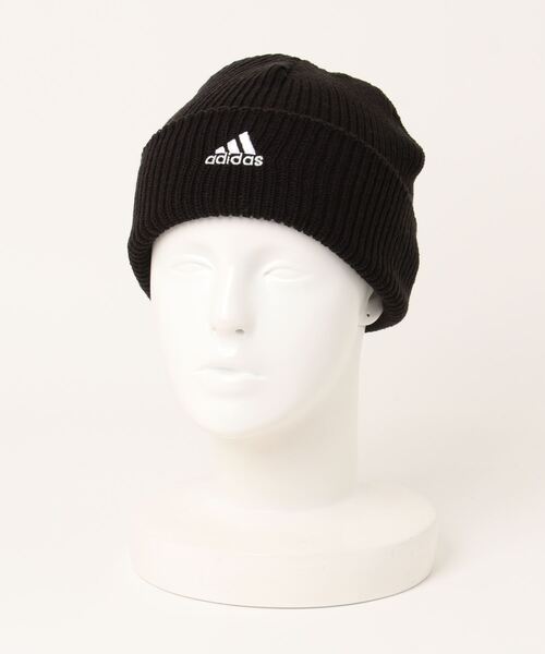adidas(アディダス)の「【ADIDAS/アディダス】 ワンポイントニットワッチ(ニットキャップ/ビーニー・メンズ・ホワイト/ブラック/グレー/ピンク/グリーン/ベージュ・FREE)」の2枚目の写真