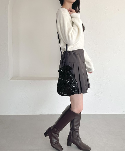 shrita（シュリータ）の「【shrita】スパンコールショルダーバッグ（ショルダーバッグ・キッズ・ブラック・FREE）」の4枚目の写真