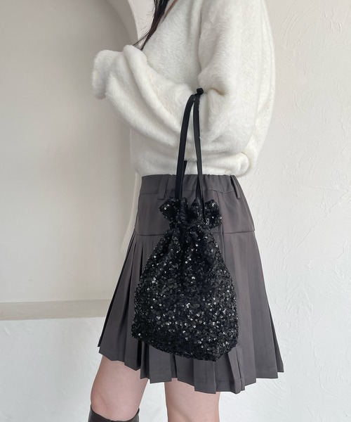 shrita（シュリータ）の「【shrita】スパンコールショルダーバッグ（ショルダーバッグ・キッズ・ブラック・FREE）」の7枚目の写真