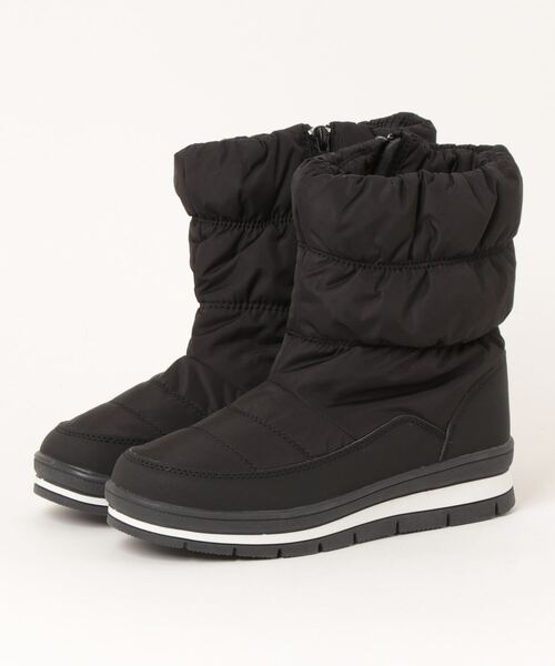 moz（モズ）の「moz(モズ)防水 裏ボア サイドジップダウンブーツ（ブーツ・レディース・ホワイト/ベージュ/ブラック・24.0cm/22.5cm/24.5cm/23.5cm/23.0cm/25.0cm）」の2枚目の写真