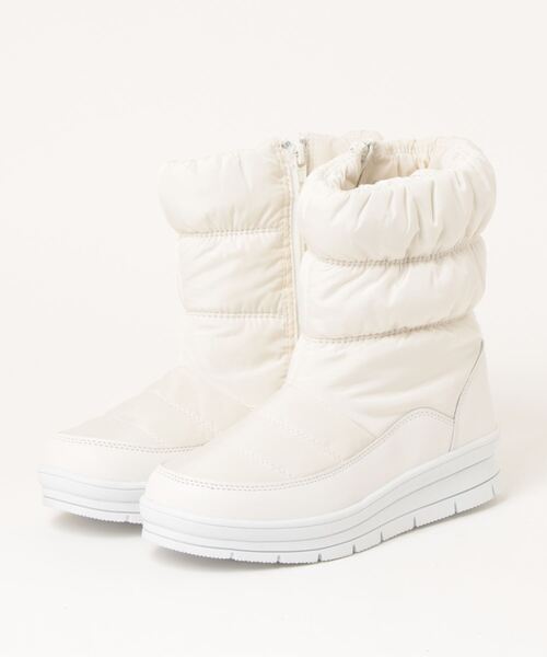 moz（モズ）の「moz(モズ)防水 裏ボア サイドジップダウンブーツ（ブーツ・レディース・ホワイト/ベージュ/ブラック・24.0cm/22.5cm/24.5cm/23.5cm/23.0cm/25.0cm）」の10枚目の写真