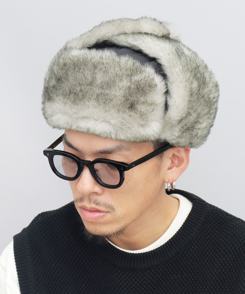 OPEN YY FUR CAP ファーキャップ フライトキャップ - 帽子