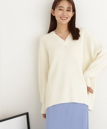 N.（N. Natural Beauty Basic） | ◆Ｖネック畦ニット(ニット/セーター)