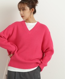 N.（N. Natural Beauty Basic） | ◆Ｖネック畦ニット(ニット/セーター)