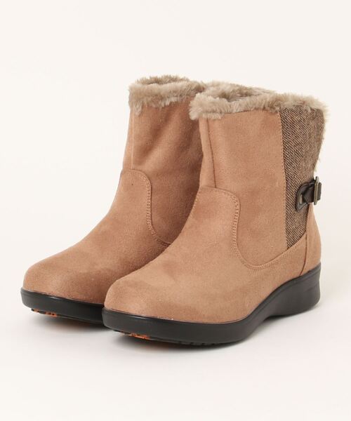 レディース防滑・防水・幅広ショートブーツ(BT-328)（ブーツ）｜BRUNCH（ブランチ） 6,029円