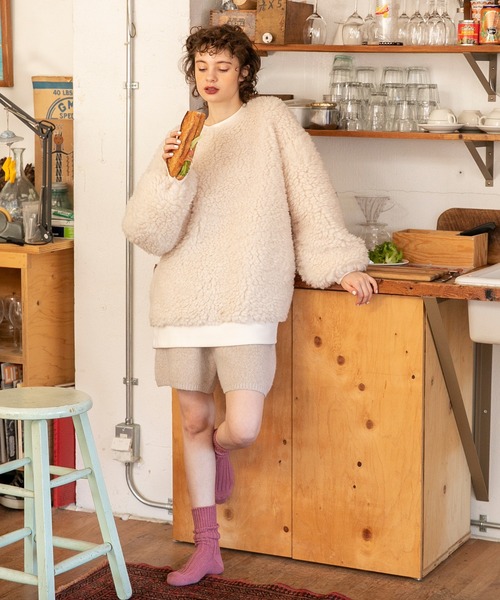 forksy.】プードルボアビッグプルオーバー（ニット/セーター）｜forksy