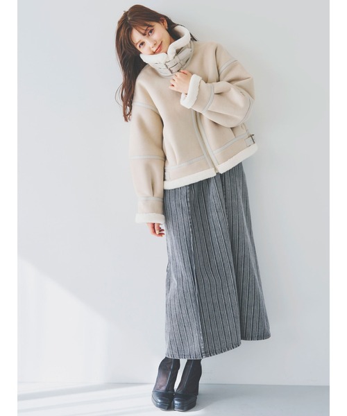 dazzlin(ダズリン)の「ジップシェイプキャミワンピース(ワンピース・レディース・インディゴブルー/ライトブルー/ブラック・SMALL/MEDIUM)」の5枚目の写真