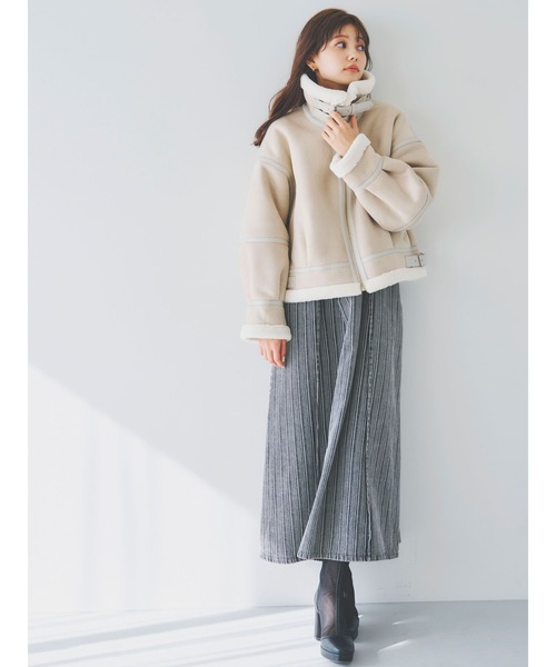dazzlin(ダズリン)の「ジップシェイプキャミワンピース(ワンピース・レディース・インディゴブルー/ライトブルー/ブラック・SMALL/MEDIUM)」の4枚目の写真
