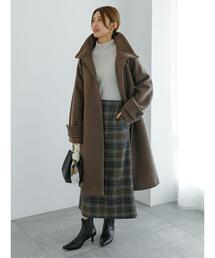 Te chichi | ウールダブルクロススタンドコート(その他アウター)