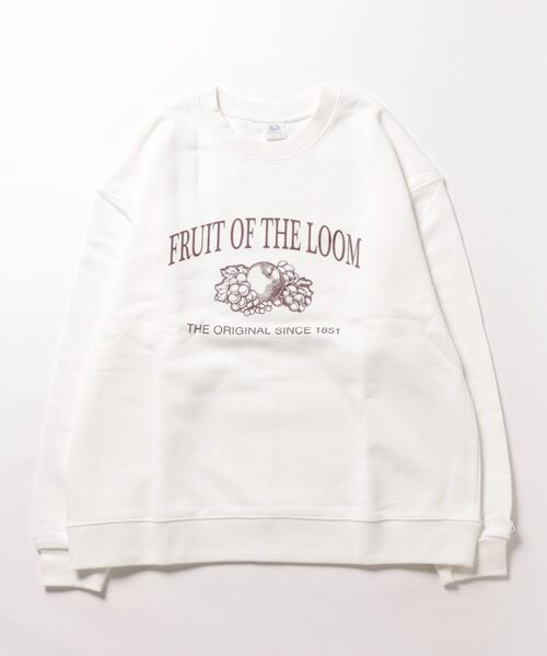 FRUIT OF THE LOOM（フルーツオブザルーム）の「VINTAGE LOGOクルーネックスウェット / 長袖 / カジュアル / フロント / プリント / ユニセックス（スウェット・メンズ・ブラック/グレー/ホワイト・M/XL/L）」の13枚目の写真
