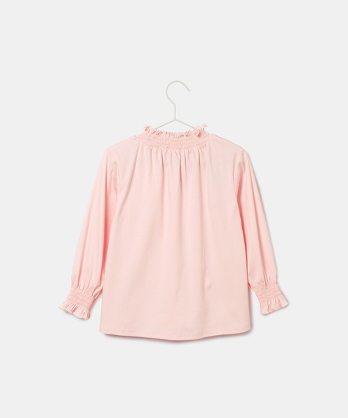 ROPE' PICNIC（ロペピクニック）の「【KIDS】スタンドフリルシャーリングカットソートップス（シャツ/ブラウス・キッズ・ホワイト/ブラック/ピンク/サックスブルー・110/130/150/140/120）」の15枚目の写真