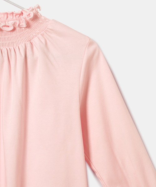 ROPE' PICNIC（ロペピクニック）の「【KIDS】スタンドフリルシャーリングカットソートップス（シャツ/ブラウス・キッズ・ホワイト/ブラック/ピンク/サックスブルー・110/130/150/140/120）」の17枚目の写真