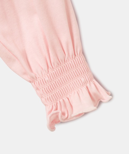 ROPE' PICNIC（ロペピクニック）の「【KIDS】スタンドフリルシャーリングカットソートップス（シャツ/ブラウス・キッズ・ホワイト/ブラック/ピンク/サックスブルー・110/130/150/140/120）」の18枚目の写真