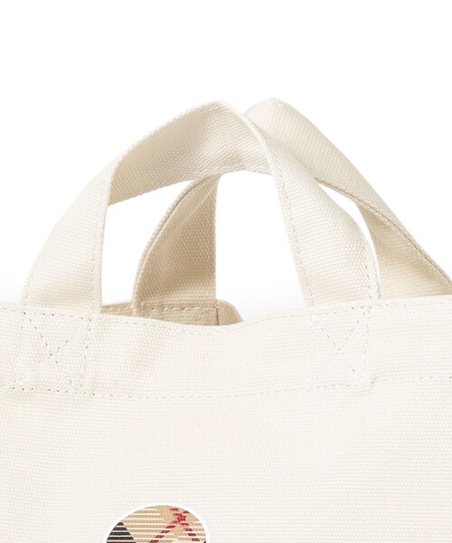 MACKINTOSH PHILOSOPHY(マッキントッシュ フィロソフィー)の「バッキンガムベア ハウスチェック柄トートバッグ(トートバッグ・メンズ・ホワイト/ネイビー・FREE)」の7枚目の写真